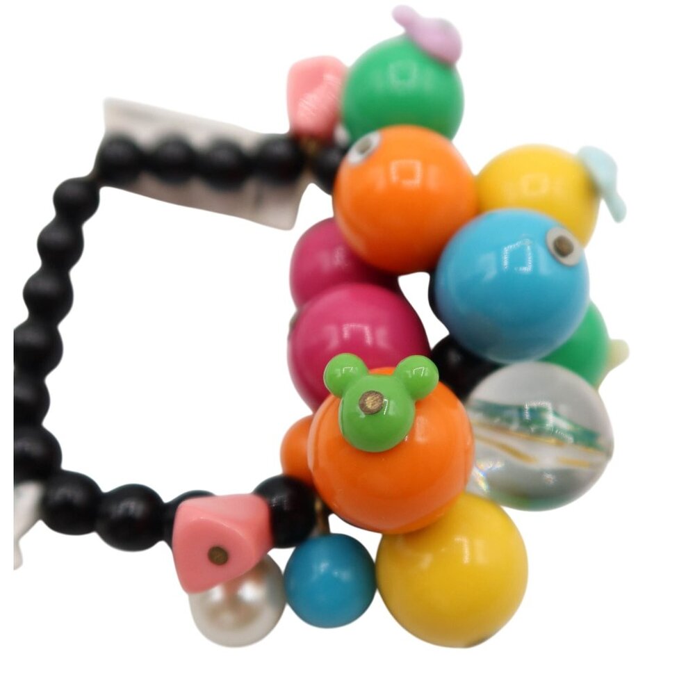 DISNEY PARKS Bauble Cha Cha Mickey Mouse Ears Stretch Beaded Bracelet Colorful - Picture 3 of 6
